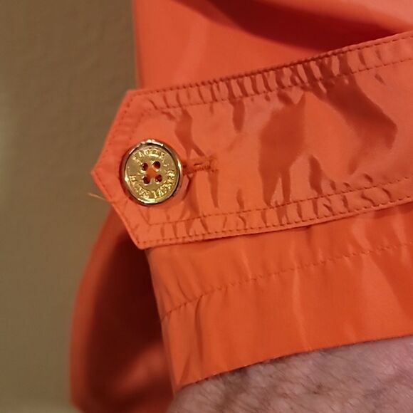 Lauren Ralph Lauren 3x Vibrant Orange Rain Coat - Picture 5 of 6